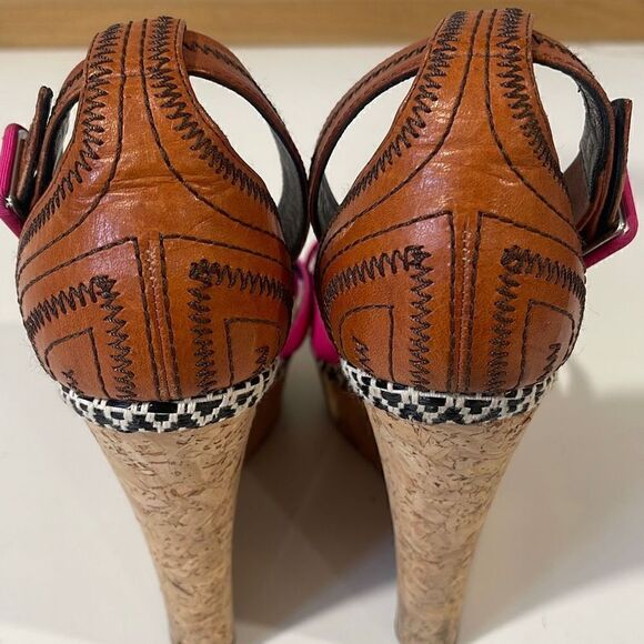 Rupert Sanderson Wedge/Platform Sandals Size 38.5 - Picture 7 of 12